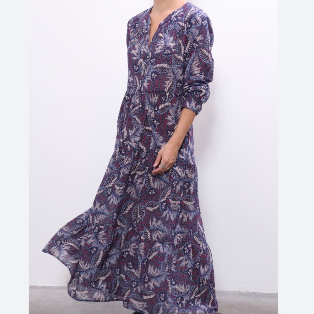 XiRENA Purple Floral Maxi Dress